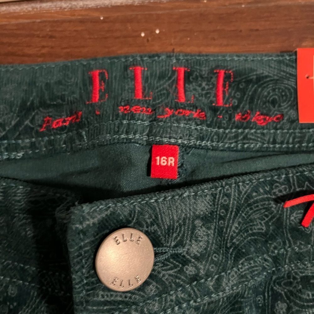 NWT ELLE Super Skinny Emerald Green Women’s Pants - Picture 8 of 11
